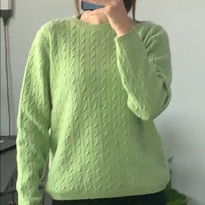 Green Grandma sweater Large Good Condition